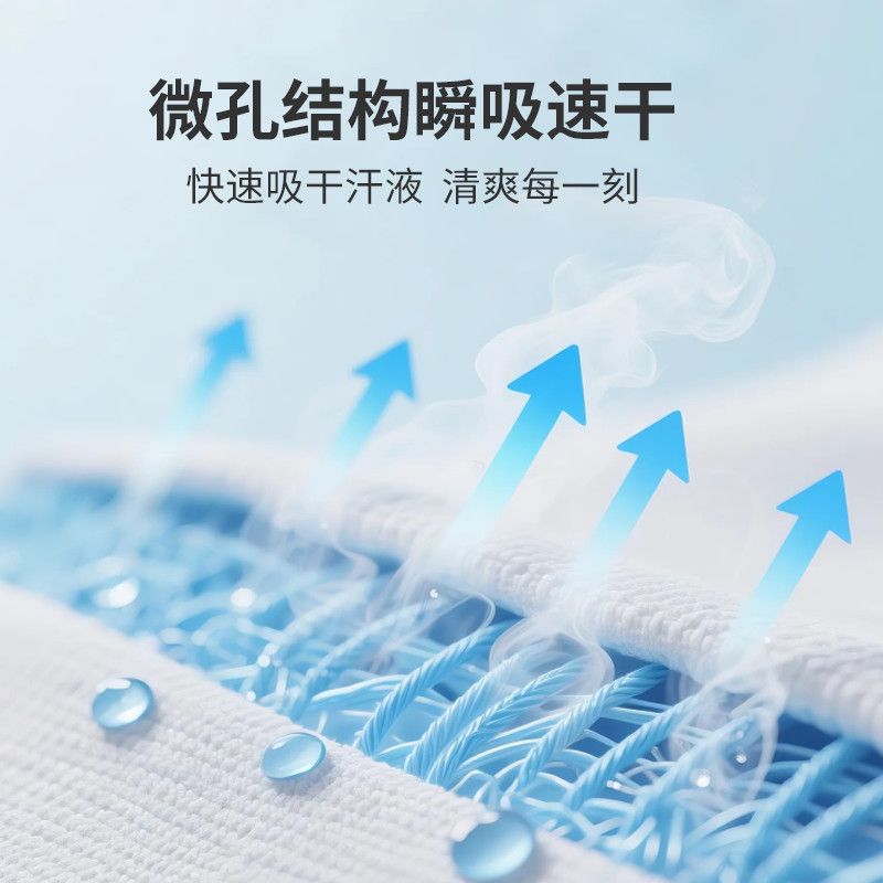 双鱼(DOUBLE FISH)双鱼10A抗菌吸汗速干亲肤透气清爽运动毛巾健身瑜伽跑步超细纤维 超值组合装*蓝色【3条换洗装】 运动毛巾【速干吸汗】