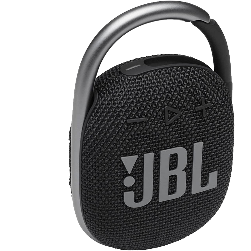 JBL Clip 4 -便携式迷你蓝牙音箱 大音量和震撼低音音响 集成登山扣 IP67 防水防尘 10小时播放时间 黑色