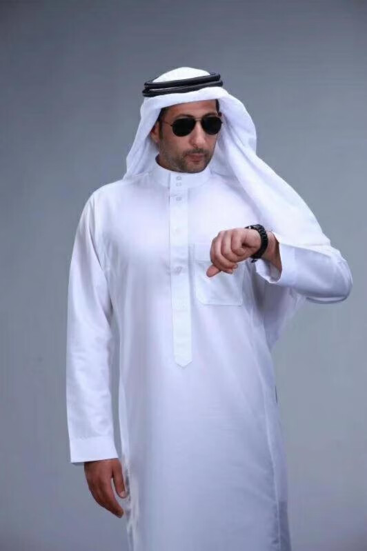 雅格罗伊中东迪拜衣服长袍沙特阿拉伯服装帅气迪拜旅游服装男沙特