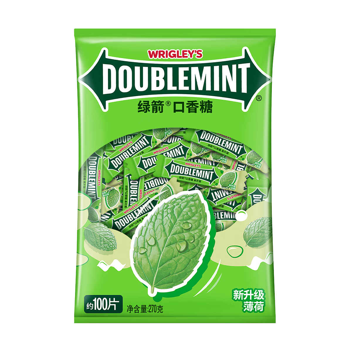 DOUBLEMINT/�̼� �����Ǵ�װ �ǹ� 300g 100Ƭ*1�� 18.43Ԫ