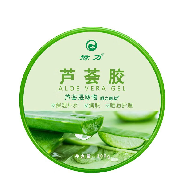 绿力 芦荟胶 晒后面部补水保湿 改善肌肤粗糙 300g芦荟胶1瓶