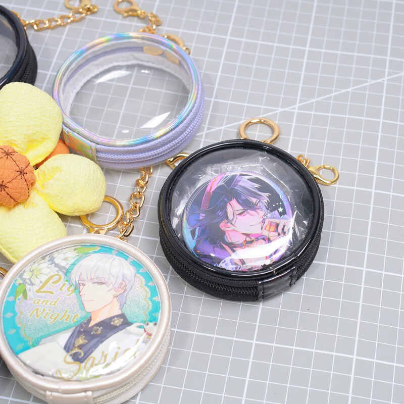 南啵丸58和75mm麒麟座吧唧包挂件小圆双面痛包吧唧保护套圆形pvc包包