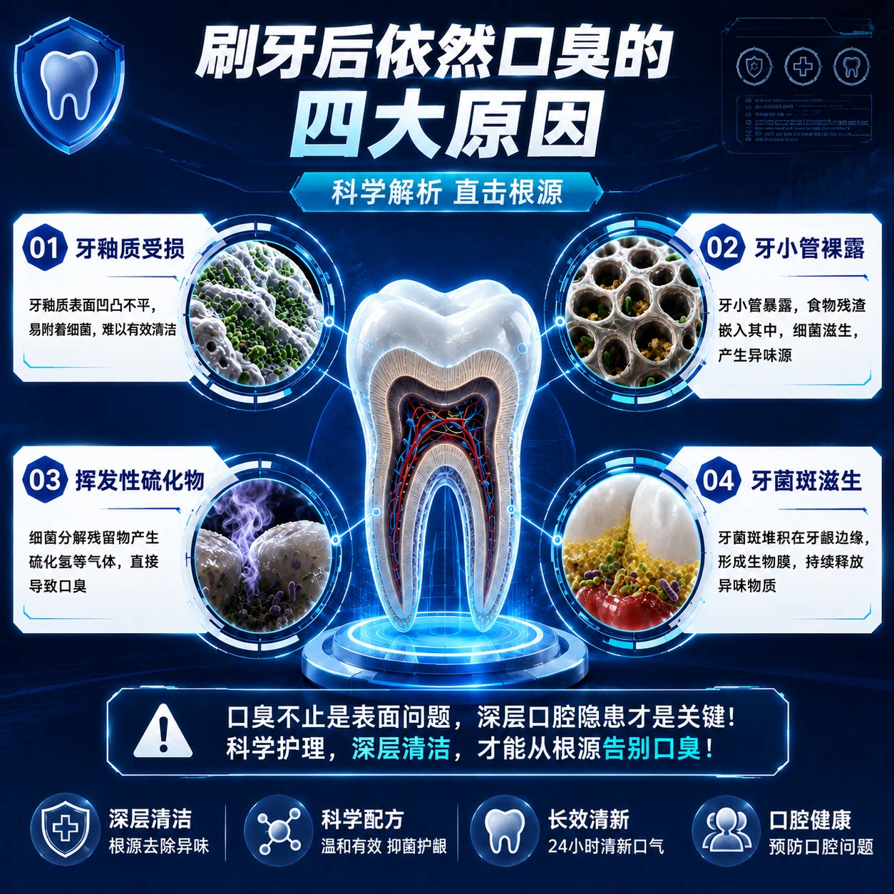 舒客清新盾牙膏清新口气去口臭去异味牙膏去牙渍美白专用 【专攻口臭】清新盾120g+酵素美白20g