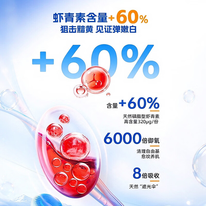NYO3蒙克南极磷虾油磷脂型omega-3深海鱼油升级高纯度epa dha100粒/瓶 【9倍鱼油吸收】高效清畅 100粒*1瓶