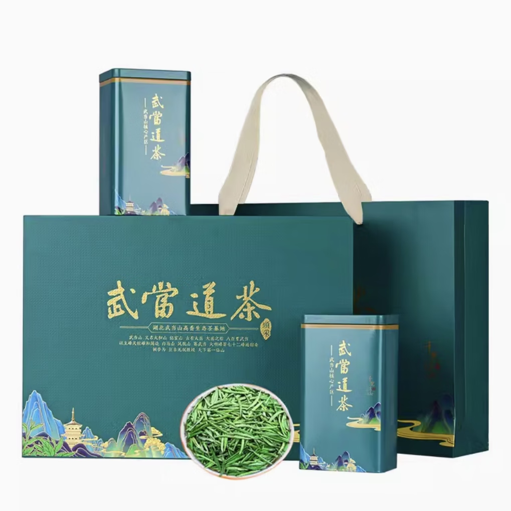 武当道茶2024年新茶湖北十堰武当山剑茶绿茶叶礼盒装 500g