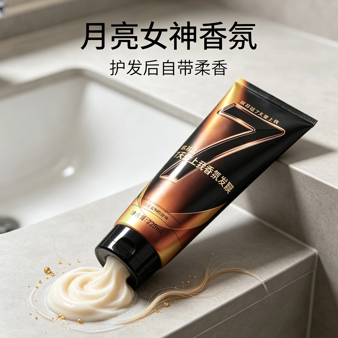 欧芬达7天爱上我【新品】香氛发膜修护干枯受损发质保湿柔顺亮泽持久留香丝发护发 【月亮女神】228ml*2支-深层护理