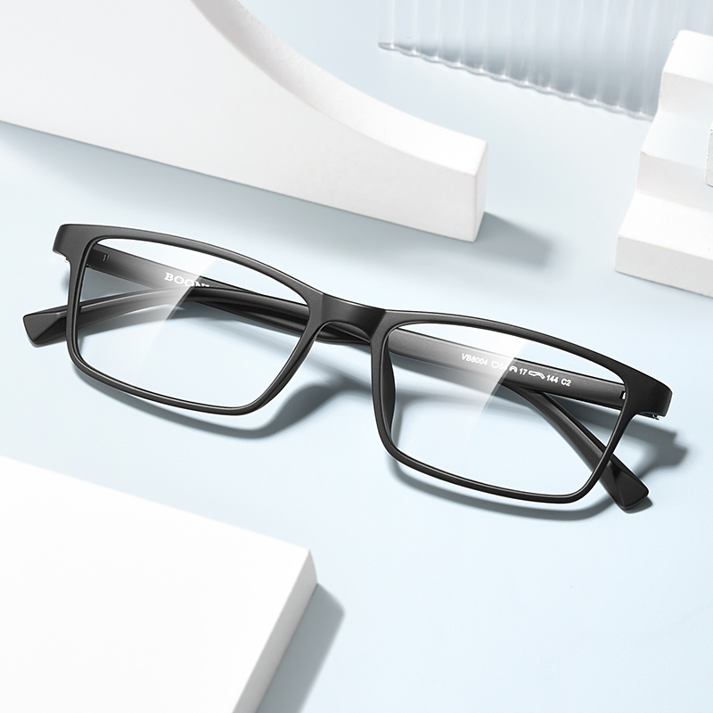 眼镜男可配度数防蓝光加散光眼镜框全框超轻黑框镜架 双眼近视250度