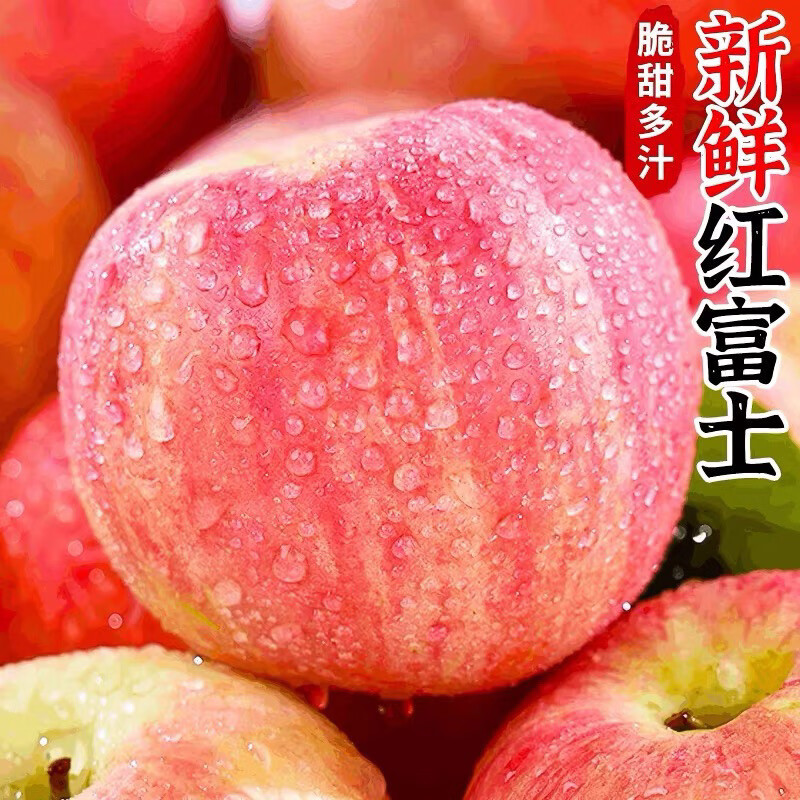 京农超陕西红富士苹果【2026新苹果】脆甜丑苹果平果新鲜当季水果生鲜 5斤【头茬果】75-80mm 净重4.5斤