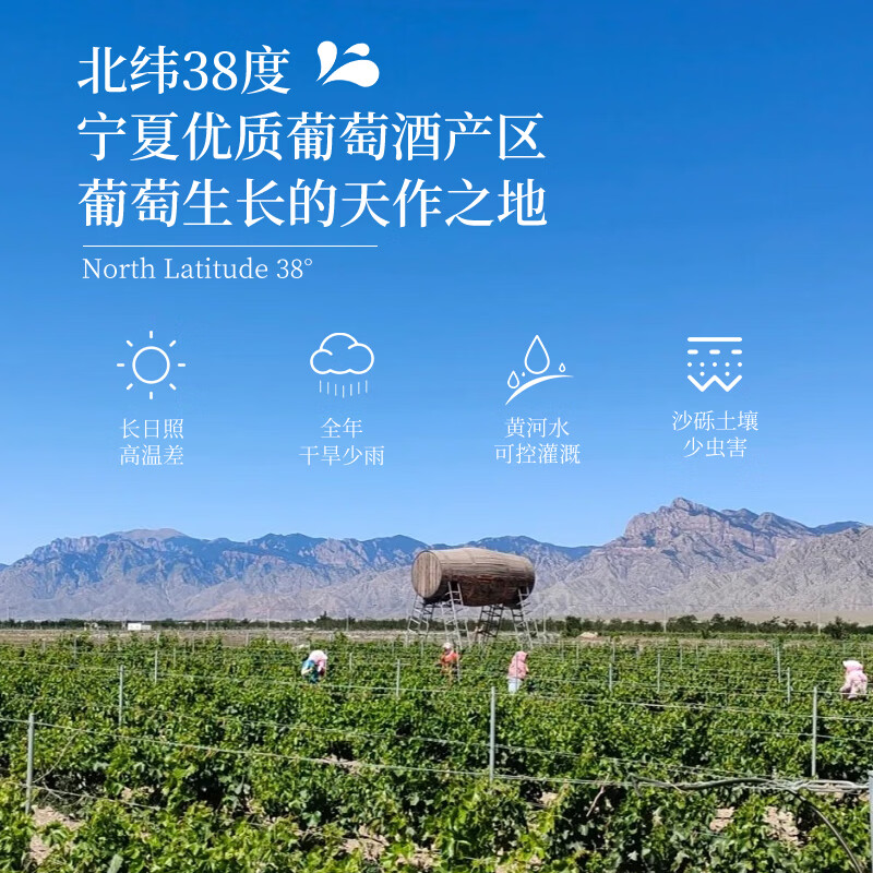 帝月沁香干红葡萄酒13度宁夏国产黑比诺红酒750ml*6瓶整箱装送礼聚会 【微醺小酌】沁香 750ml*4瓶（赠开瓶器）