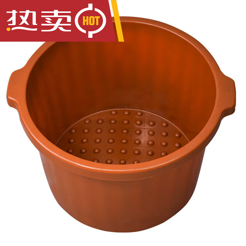 BETOGT加厚牛筋泡脚盆耐摔足浴桶加深洗脚盆桶家按摩足疗店非木桶盆 咖色耐摔桶怎么看?