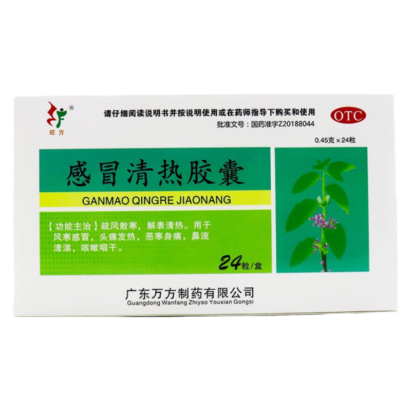 旺方 感冒清热胶囊 0.45g*24粒 1盒装