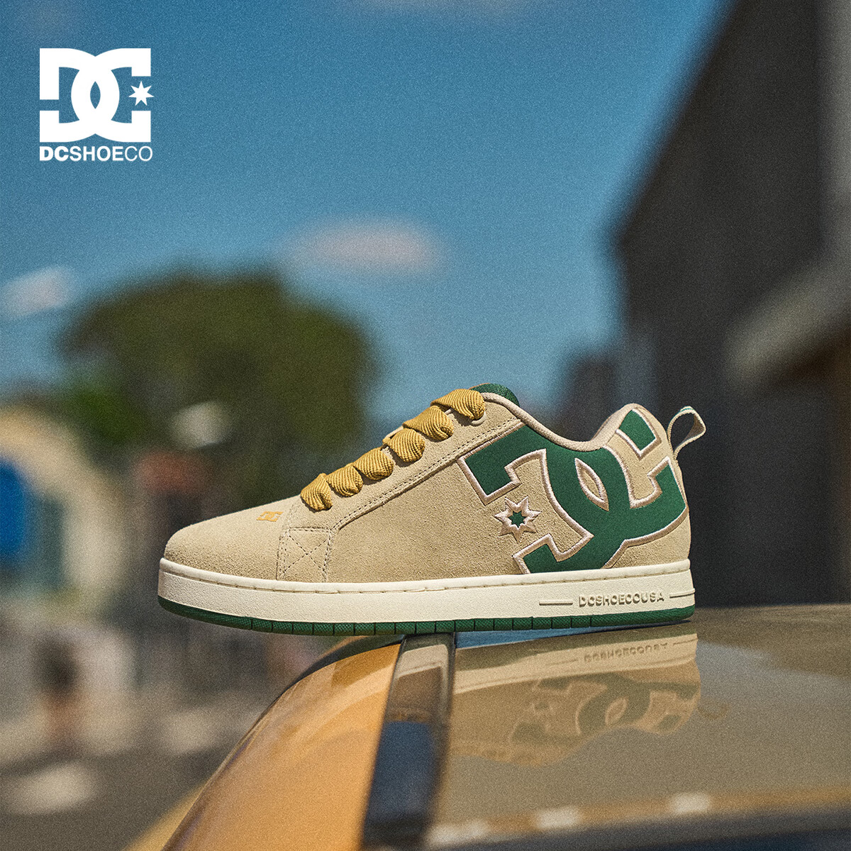 DCSHOES PRO GRAFFIK男士滑板鞋2026复古增高潮鞋舒适耐磨百搭休闲鞋174 苔原绿 36 码【标准尺码,正码正拍】