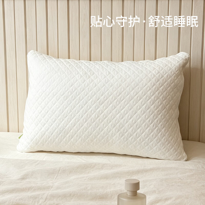 云朵记忆棉零压枕头慢回弹护颈椎不塌陷成人睡觉专用超软枕芯 中枕 零压力【竹节空气层】记忆碎棉枕
