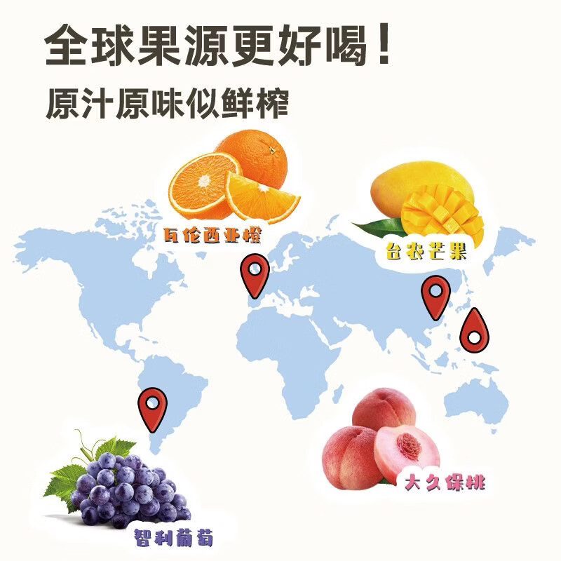 乐源26年6月产乐源壹品100%水蜜桃味果汁1L装整箱6瓶
