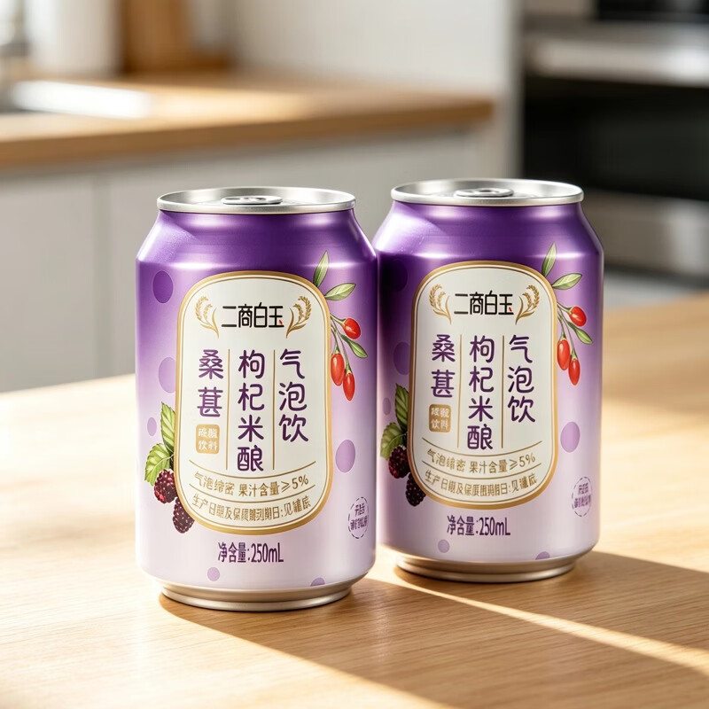 白玉桑椹米酿气泡饮250ml 250ml*4罐