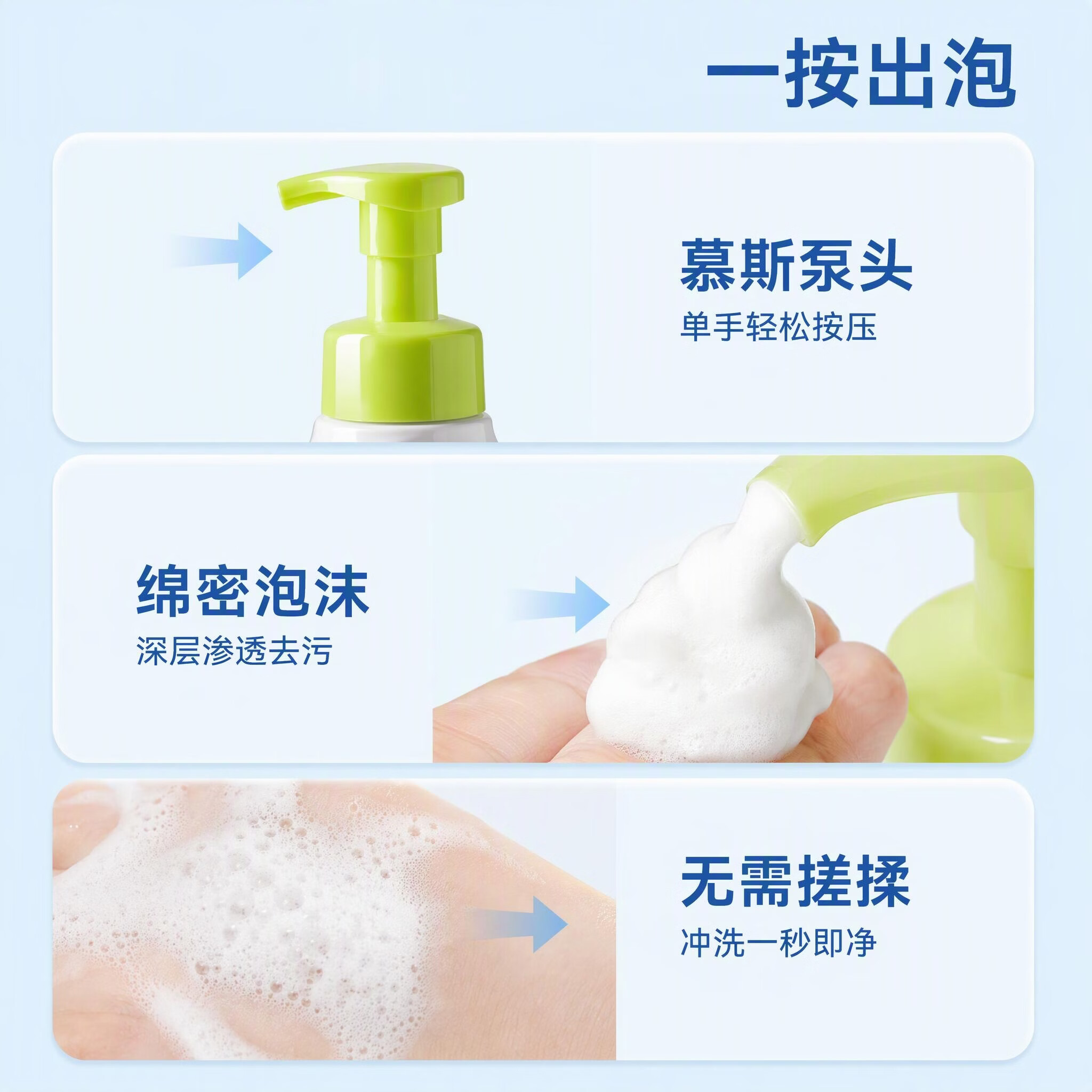 HUANG JUE皇觉家果蔬奶瓶清洁剂婴儿餐具果蔬玩具清洗专用奶瓶清洁泡沫 3瓶装