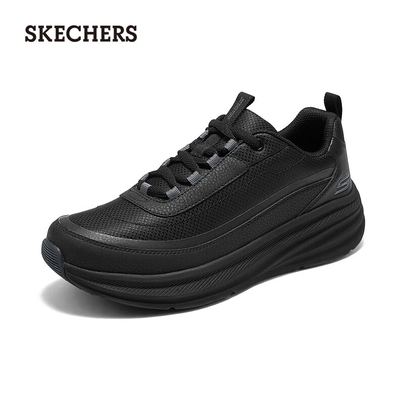 斯凯奇（Skechers）男士时尚百搭跑步鞋118440 全黑色 43
