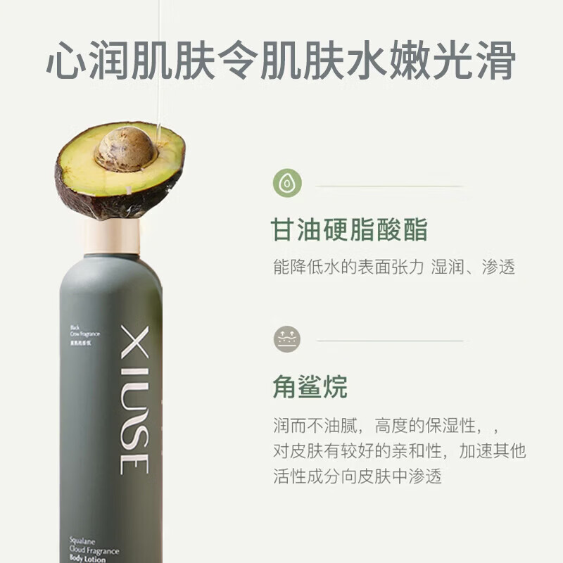 秀瑟角鲨烷香氛身体乳女士补水保湿滋全身久持留香清爽润肤乳男女通用 【黑鸦鸦+反转巴黎】实惠装