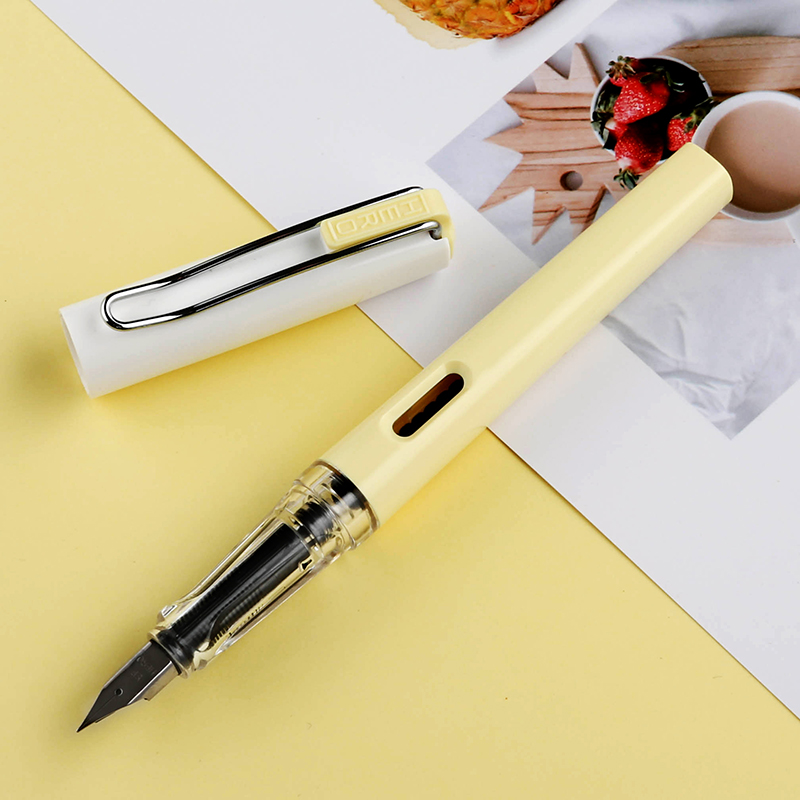 英雄ef尖柠檬黄钢笔