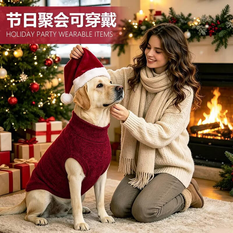 宠号狗狗衣服秋冬季加厚保暖马甲小中大型犬边牧雪纳瑞金毛柴犬 浅灰色(加厚领口 腹部可调整) 3XL (建议体重66-80斤)