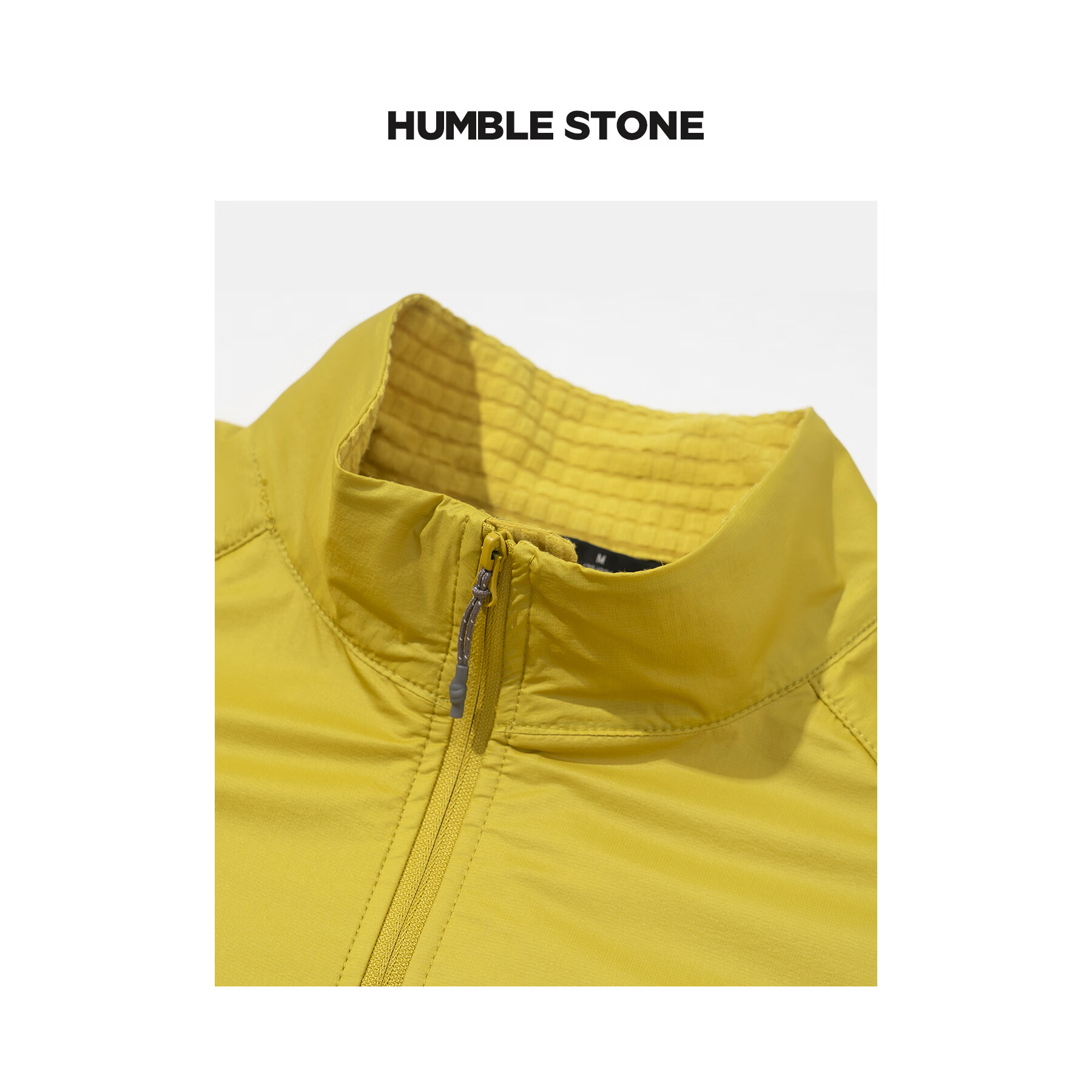 悍石HUMBLE STONE悍石 城市户外轻量可收纳肌理立领休闲外套 26092 曜石黑 M建议110-130斤