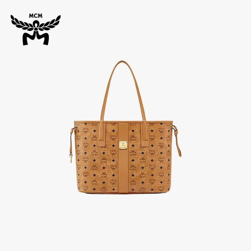 MCM【双11】LIZ中号托特包双面子母包手提购物袋干邑色礼