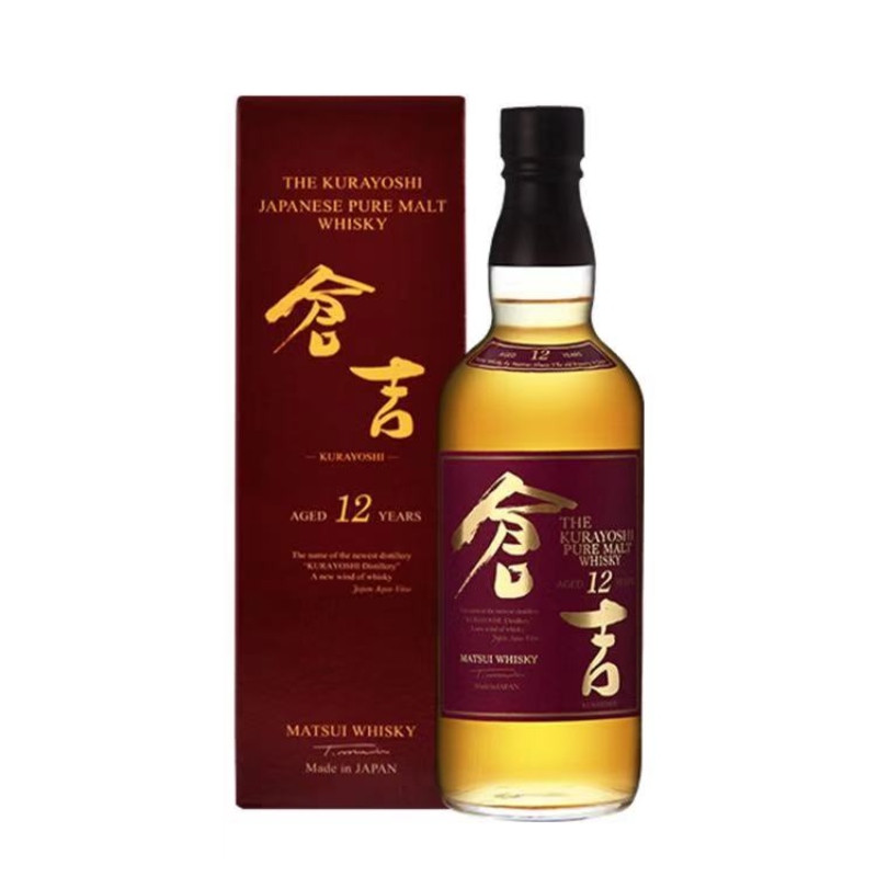 仓吉(kurayoshi)12年纯麦威士忌 陈酿 单一麦芽43度700ml 日本进口