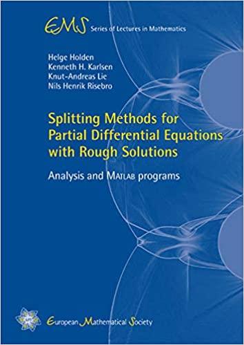 预订splitting methods for partial differential equat