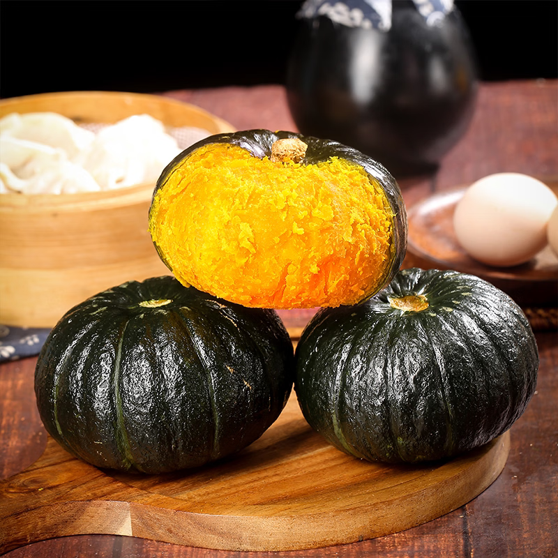 黄六爷正宗甘肃贝贝南瓜当季新鲜惠和一号板栗味蔬菜宝宝辅食粉甜产地发 3-9个 4.5斤 精选好果