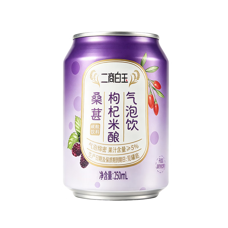 白玉桑椹米酿气泡饮250ml 250ml*4罐