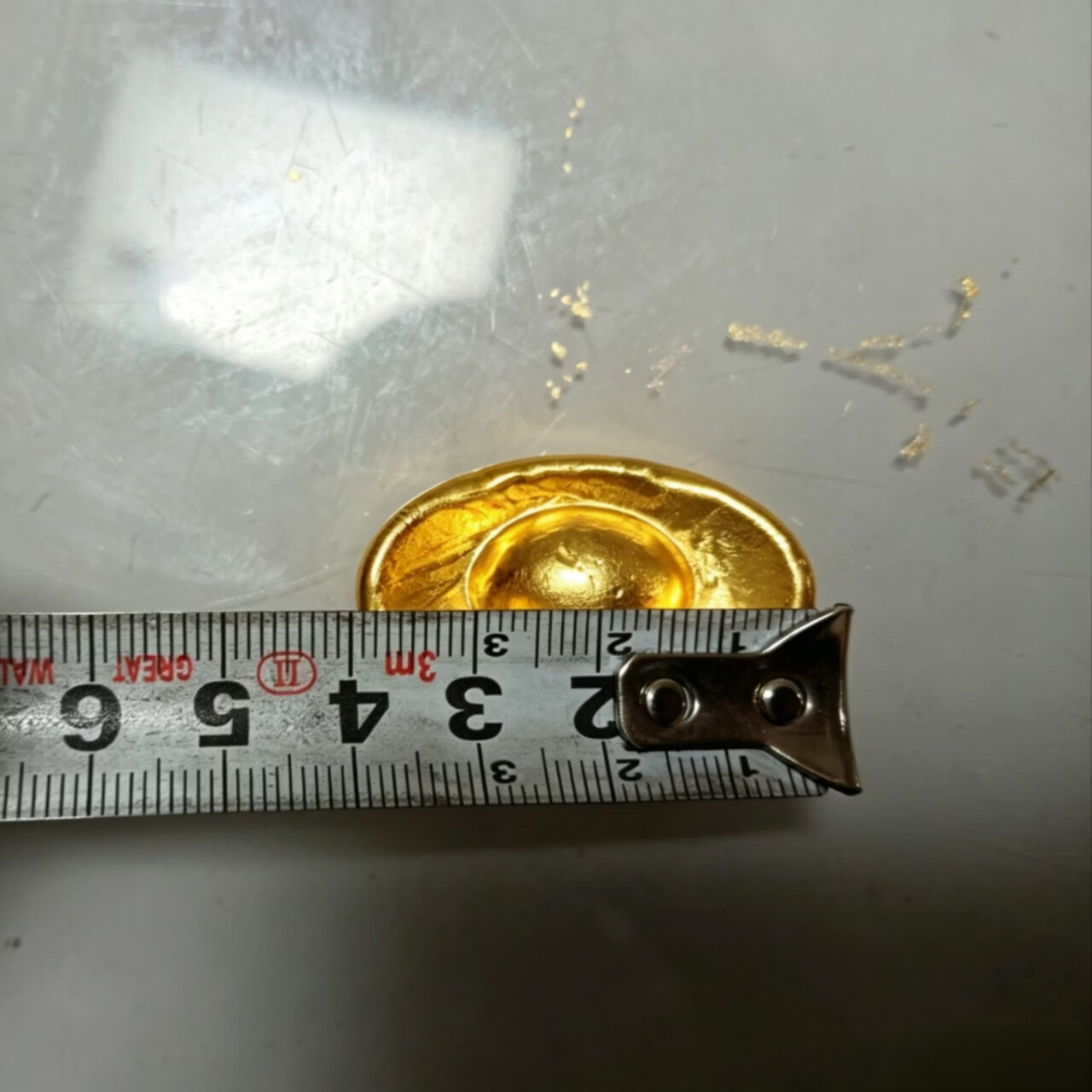 铜合金元宝工艺品 中式复古桌面摆件 客厅玄关家居装饰送礼 五个元宝 55克左右*5