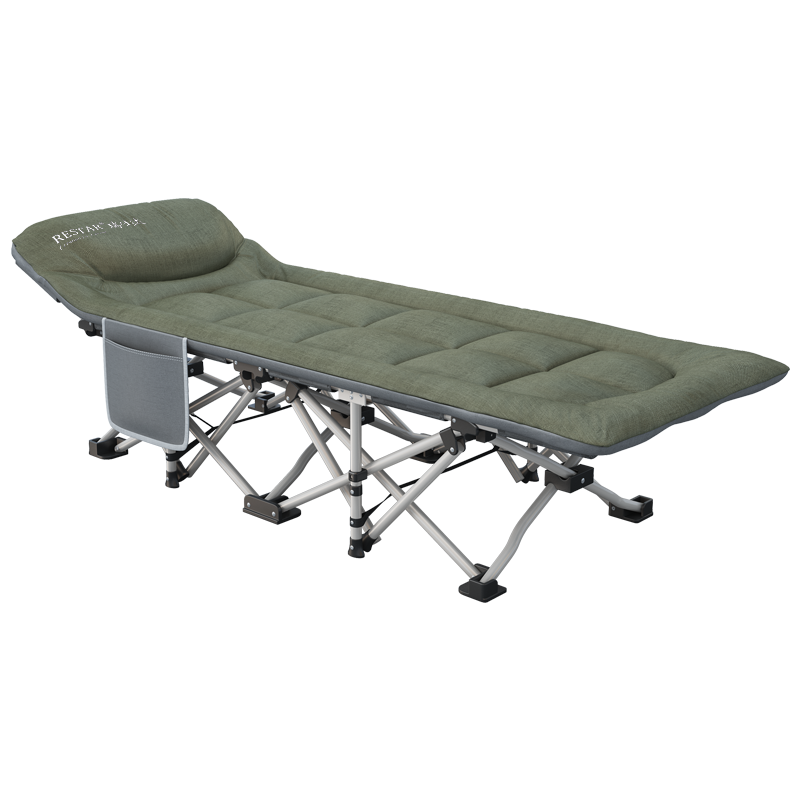 瑞仕达（Restar）折叠床午休床单人办公室午睡床医院陪护床便携折叠行军床 床垫一体单加强翘款