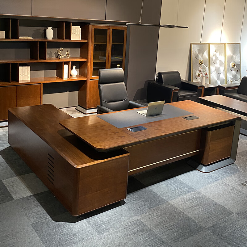 4米老板桌左侧柜不含三抽柜