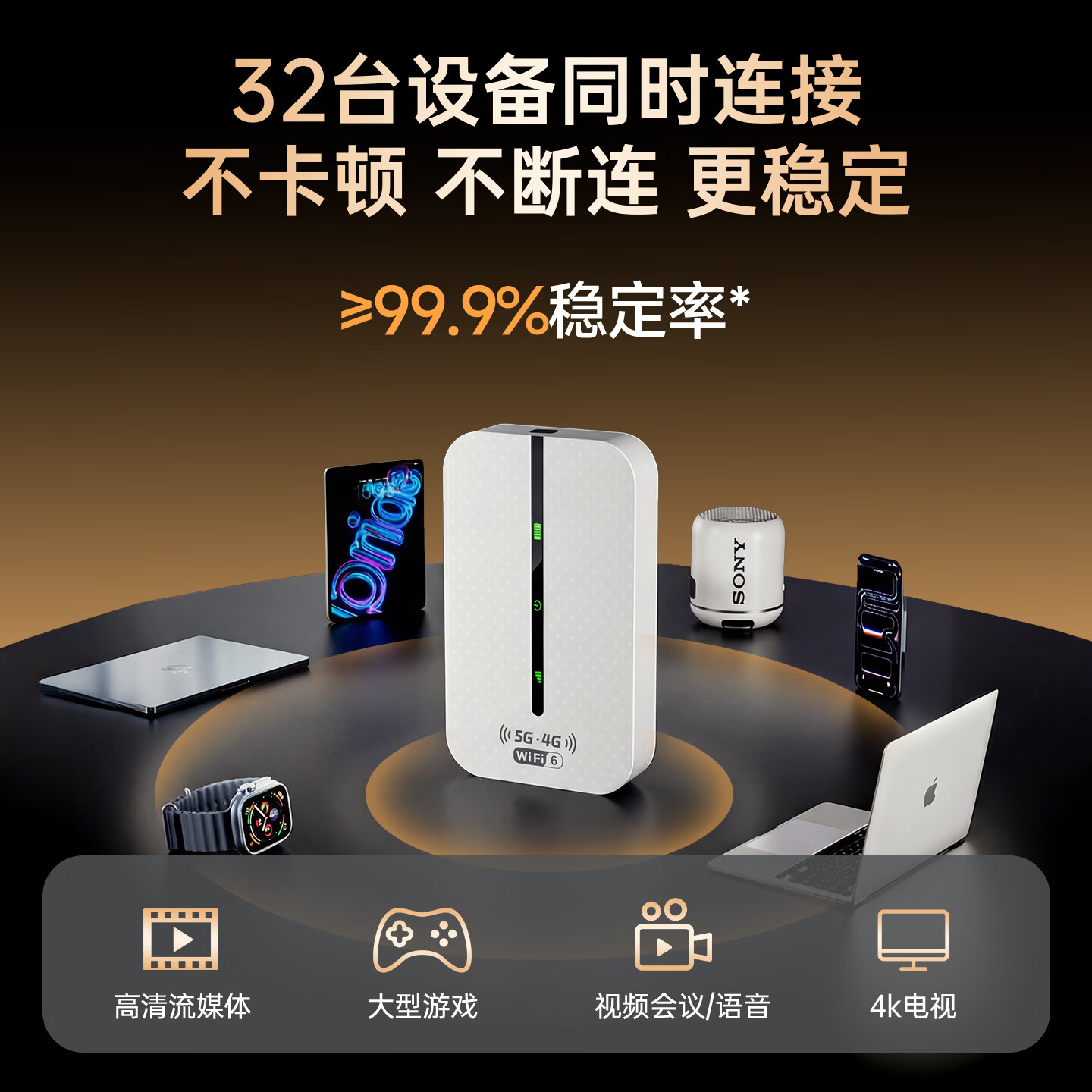 小叮讯随身wifi2026新款5g多网通用月享1500G流量全国通用免插卡终生质保无线移动网络随身wifi6高速随行 【WIFI6+顶配版】专线加速快过光纤送1500G 网速可达150M 不限速不虚标 支持32人共享