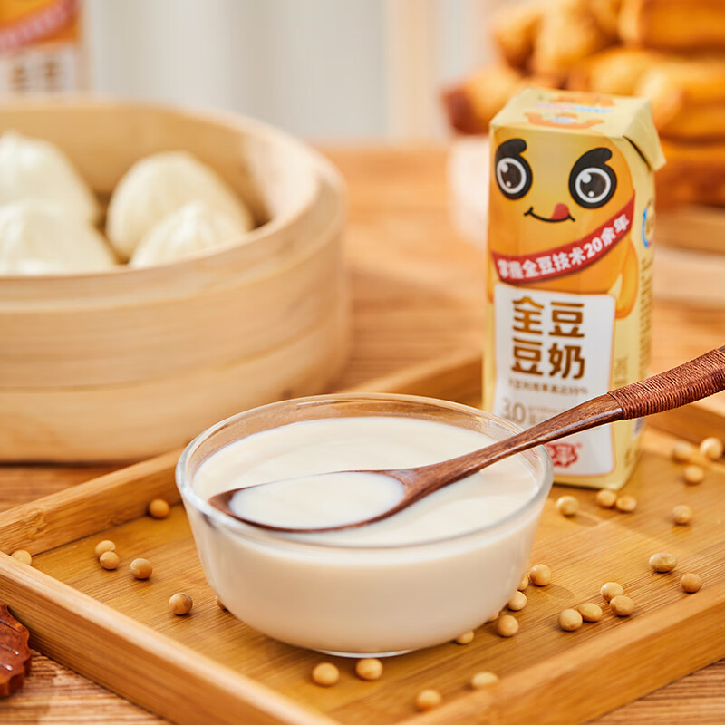 6点半六点半3.0全豆豆奶250ml*12盒原味豆奶植物蛋白奶早餐奶代餐奶 全豆豆奶3.0原味250ml*6盒