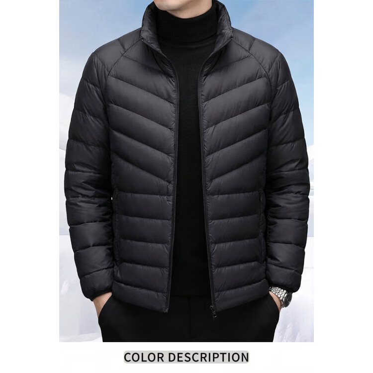 雪中飞正品羽绒服男士鹅绒内胆冲锋衣三合一可拆卸防风防水登山服外套男 【黑色】三合一/鹅绒内胆 L /175码 【建议130-155斤】