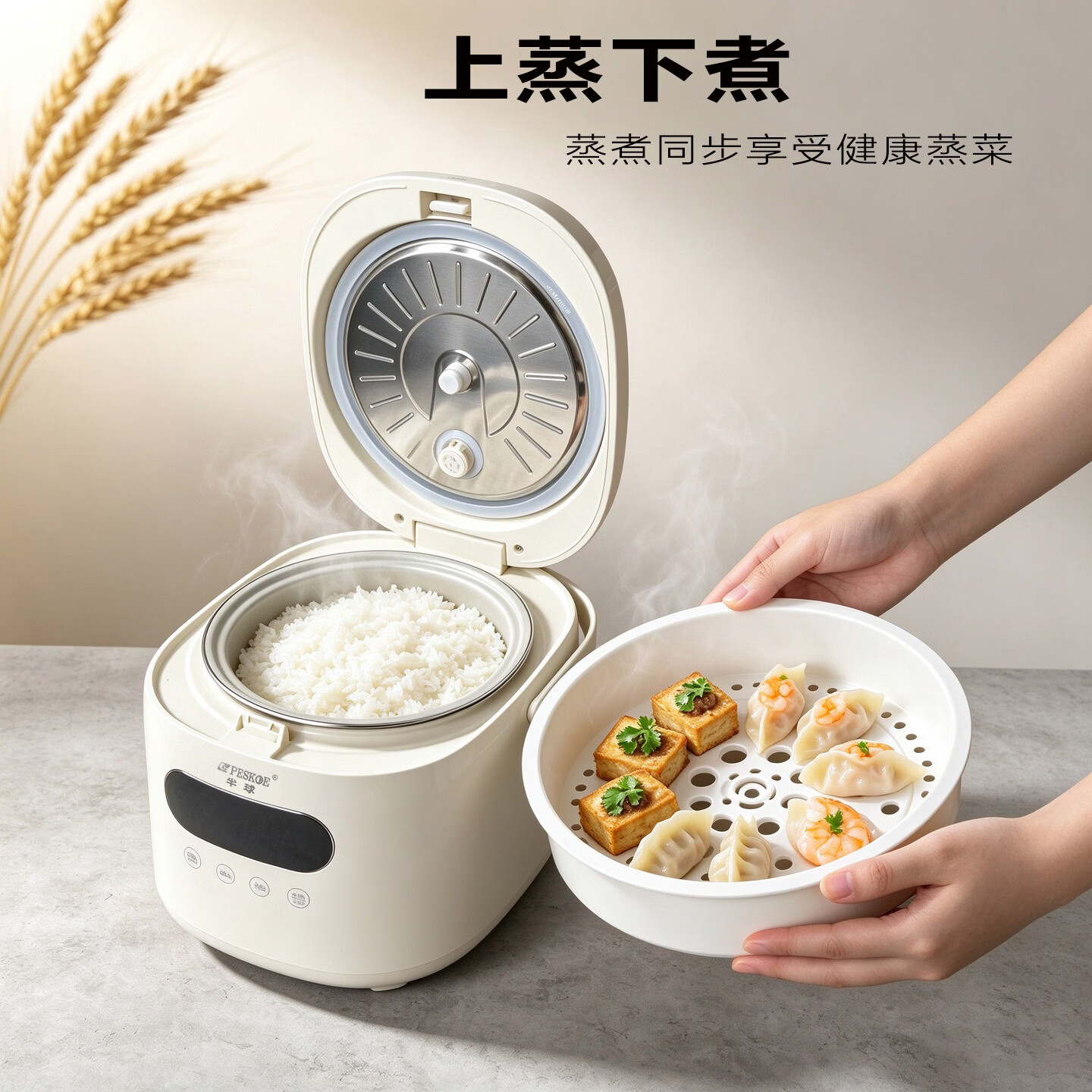 半球电饭煲家用2-3人 0氟有钛球釜电饭锅新品多功能 厚釜内胆不粘煮饭锅 3L 【加厚钛釜】智能精煮