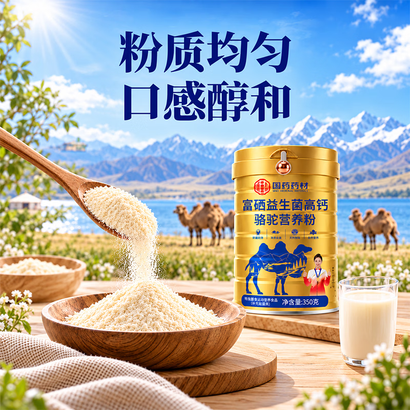 丹清堂【复合营养粉】富硒益生菌高钙骆驼营养粉蛋白粉 【2罐装】 350g*2罐