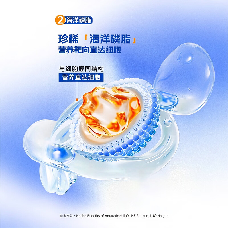 NYO3蒙克南极磷虾油磷脂型omega-3深海鱼油升级高纯度epa dha100粒/瓶 【9倍鱼油吸收】高效清畅 100粒*1瓶
