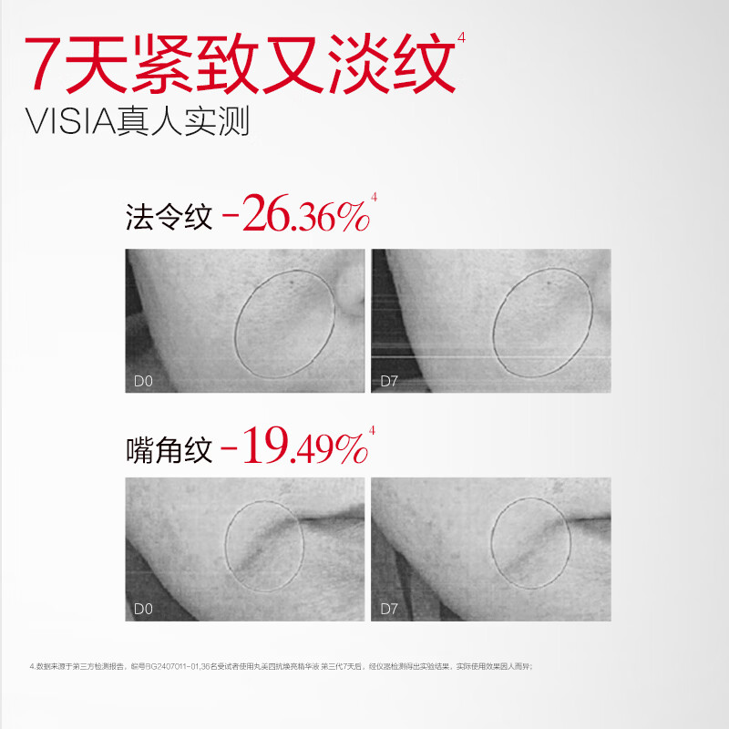 丸美(MARUBI)四抗丝滑柔肤精华液 淡纹紧致补水保湿改善粗糙 护肤品精华 四抗精华液30ml