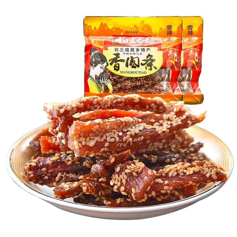 6g*2袋 广西刘三姐特产猪肉干猪腊巴猪巴