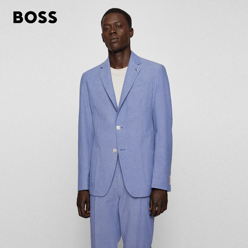 052170○ HUGO BOSS 3B ストライプ セットアップ 48 | www