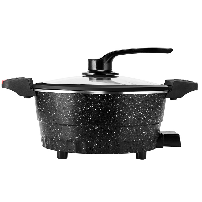 喜乐樱多功能电子锅迈巴勒烹科电子微压锅家用麦饭石不粘一体电热 多