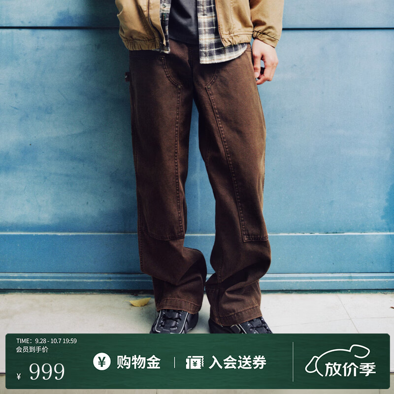 添柏岚（Timberland）官方男装工装裤秋季新品户外休闲宽松大码|0YH8S 0YH8SAJD/咖啡色 40