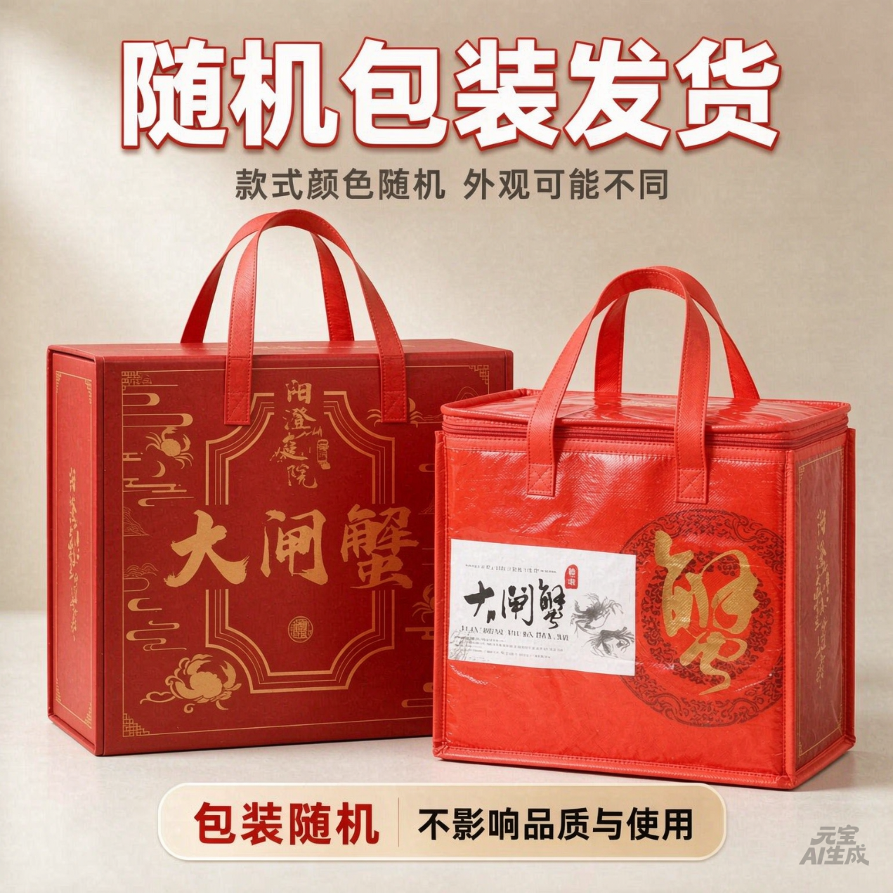 【活蟹】阳澄庭院大闸蟹螃蟹海鲜礼盒送礼中秋礼盒 全母3.0两8只