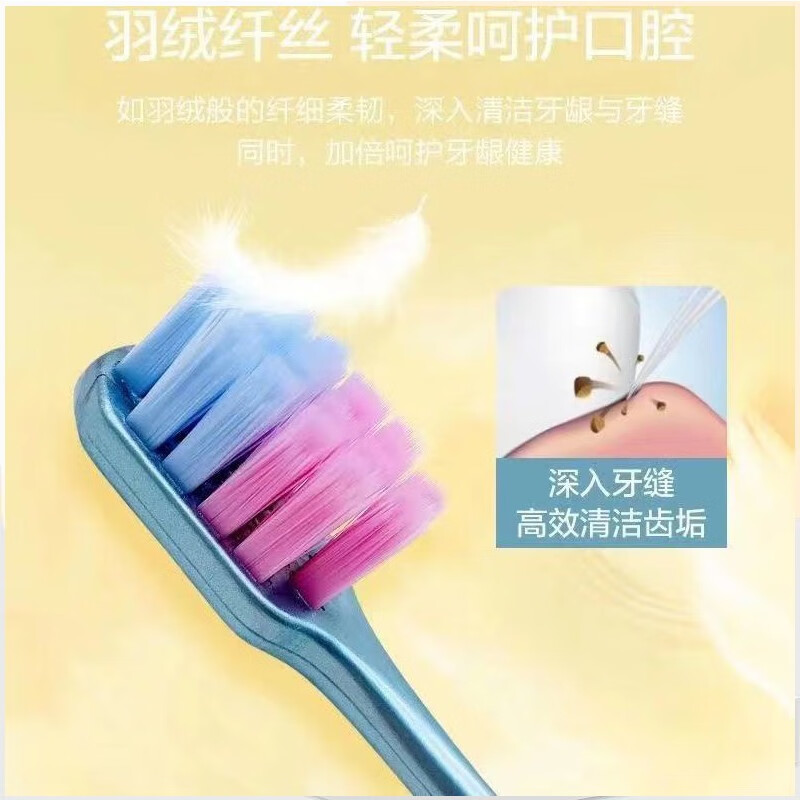 卡斯丽牙刷万根毛软毛成人超细超软孕妇月子男女士牙刷家庭装906 万根软毛牙刷20支装