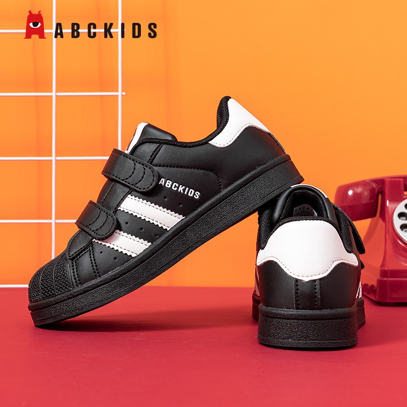 ���ڲ�����ABC KIDSͯЬ2024�ﶬ�¿���ͯ��Ь��Сͯħ�����˶�ЬŮѧ������ͷС��Ь �ڰ� 33�� �ʺϽų�Լ20.4cm