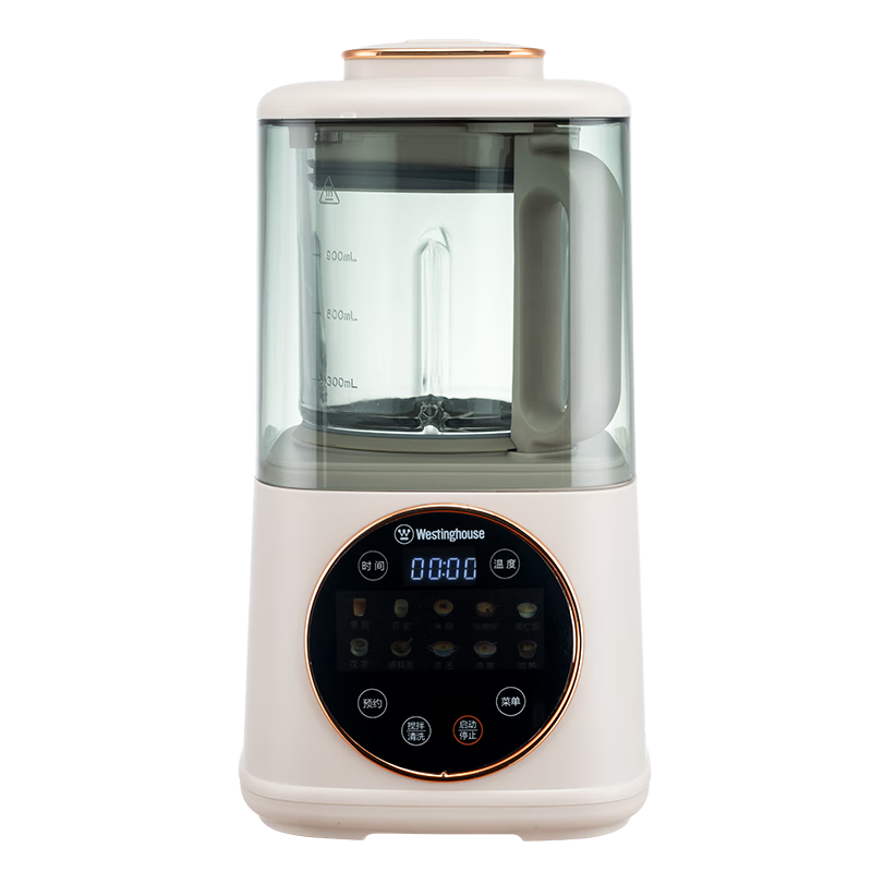 西屋（Westinghouse）柔音破壁機(jī)家用豆?jié){機(jī)1.1L加熱全自動(dòng)榨汁機(jī)攪拌機(jī)降噪輔食機(jī) WPB09J7杏仁白