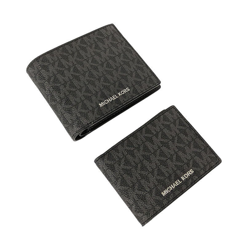 michael kors代购michael kors 奥莱款 mk男士短款钱包带卡夹零钱包卡