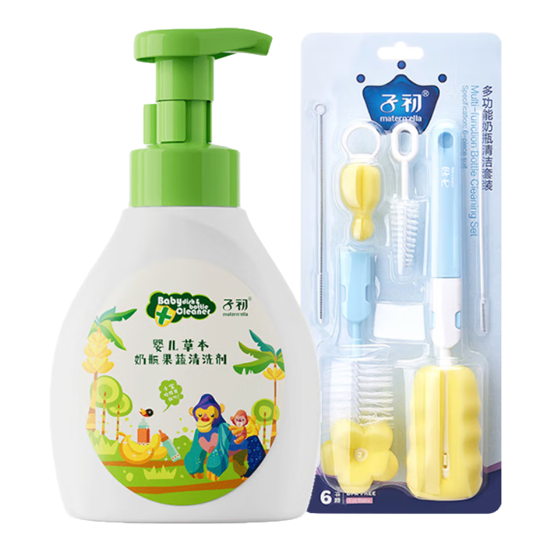 ���ڲ������ӳ�������ƿ���������ϴ��500ml+�๦����ƿ���ˢ6���ױ�ˢ����ˢ 26.9Ԫ